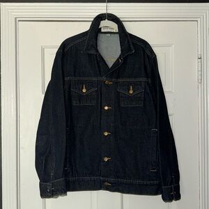 Men’s Vintage American Apparel Denim Jack - Dark Blue - Size Medium